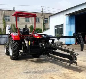 Tractor Type Power Take off Shaft Chain Trencher a High Efficiency Chain Trencher Suitable for Soil Available From The Manufacturer - Dewosenk (Jining) Machinery Co., Ltd. - China