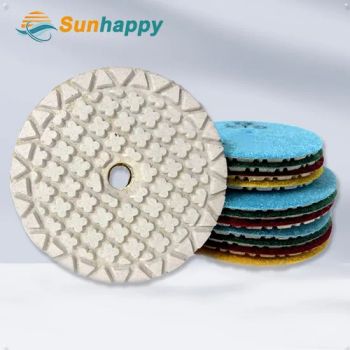 4 Steps Dry Polishing Pads, Stone /Wall/Granite/Marble/Concrete Polishing Care Renovation Resin Dry Diamond Polishing Pads - Tianjin Sunhappy New Materials Co., Ltd. - China