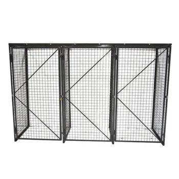 Powder Coated Horizontal / Vertical Wire Mesh Bike Storage Lockers / Cages - Anping Lejun Wire Mesh Products Co., Ltd - China