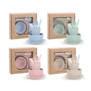 Disposable Eco-Friendly Wheat Straw Tableware Ready to Ship Color Multicolor Eco-Friendly Yes HS Code 8215100000 Polish Matte Polish - Jieyang Rongcheng District Yijiahao Tableware Factory - China