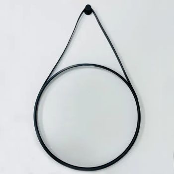 Bathroom/Bath Furniture Black Color Round Aluminum Mirror Frame with Belt 60cm/70cm/80cm/90cm - NINGBO DINOLIT OPTOELECTRONICS TECHNOLOGY CO. LTD - China