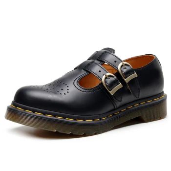 Women's Fashion Genuine Leather Mary Dance Shoes Cross-Border Casual Double Buckle Low-Top for Students for Autumn School Shoes - Jinjiang Aspire Shoes Co., Ltd - China