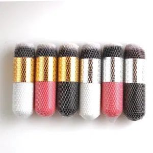 Single Small Chubby Pier Plastic Handle Foundation Brush Beauty Tools - Good Seller Co., Ltd. - China