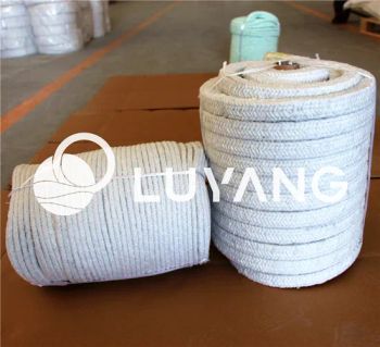 High Temperature Ceramic Fiber Tape Rope Fiber Glass Cloth Reinforced with S S Wire Ceramic Fiber Cloth - Luyang Energy-Saving Materials Co., Ltd. - China