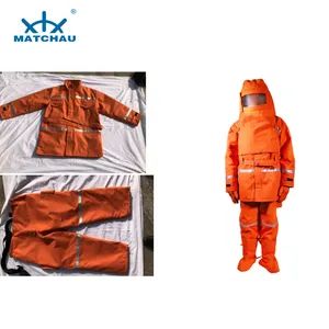 Fire Protection Clothing Med Approved En469 Aramid Firefighter Suit for Firemen with Ec Certificate - Zhenjiang Matchau Marine Equipment Co., Ltd. - China