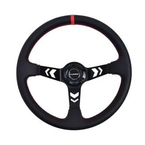 Tiypeor High Quality Microfiber Leather Steering Wheel 350mm Car Steering Wheel - Yiwu Shengying Auto Accessory Co., Ltd. - China
