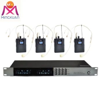 4 Microphone Inputs Audio Digital Processor 4CH UHF Wireless Handheld Wireless System - Guangzhou MINGXUAN Stage Light Equipment CO.,LTD - China