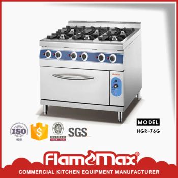 6-Burner Commercial Cooking Equipment Gas Cooking Range with Oven Cooking Gas Stove (HGR-76G) - Foshan Nanhai Flamemax Catering Equipment Co., Ltd. - China