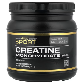 California Gold Nutrition, Sport, Pure Creatine Monohydrate, Unflavored, 1 lb (454 g) - Njang Investments Limited - Kenya