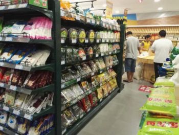 China Factory Convenient Store Retail Supermarket Shelves Rack Black Retail Wall Shelving 2 X Bays 8 X 370mm Shelves for Retail Store - Hebei Woke Metal Products Co., Ltd. - China