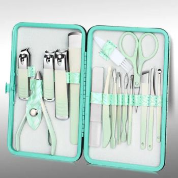 Customized Household 18 PCS Black Pink Stainless Steel Pedicure Kits Personal Care Grooming Cuticle Manicure Nail Clipper Set - Yangjiang Fenhel Tech Co., Ltd. - China