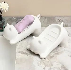 High End Creative Cat Soap Dish SPA Like Home Decor Bathroom Accessories - MARKET UNION CO.,LTD. - China