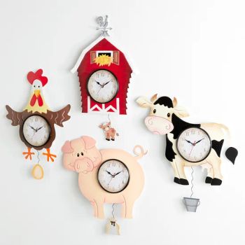 Down on The Farm Pendulum Wall Clocks - Quanzhou Leader Industry Limited - China