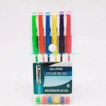 6 Gel Pens in PVC Bag Color Color Origin China Trademark OEM Type Plug Bush HS Code 960820 Model NO. GP00906 Erasable - Qingyuan County Hongyun Penindustry Co., Ltd. - China
