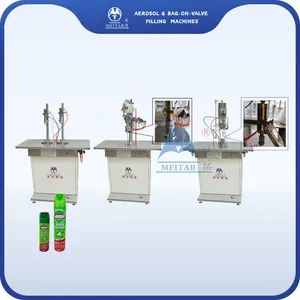 Semi--Auto Aerosol Can Filling Machine Warranty Period 1 Year Filling Material Liquid Automation Level Semi-automatic Filling Machine Type - Yangzhou Meida Filling Machinery Co., Ltd. - China