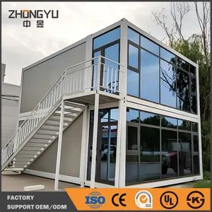 High Quality 20FT Modular Prefabricated Office House Luxury Portable Container Home Mobile Prefab Building Prefabricated-House - Shandong Zhongyu Integrated Housing Co., Ltd. - China