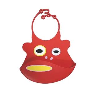 Baby Silicone Bibs Long Sleeve Waterproof Silicone Custom Baby Bibs - Xiamen Neway Rubber & Plastic Products Co., Ltd. - China