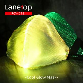 Cool Bar Halloween Half Face Rave Masks DJ Glowing Party Dance Music LED Flashing Masks - Ningbo Chain-Home Machinery Co., Ltd. - China