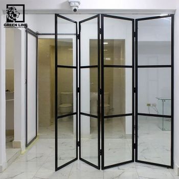 Aluminium Frame Glass Partition Design Plain Thickness 6 mm Finishing Matty Insulation Thermal System Thickness 45mm Partition Style Grid - Mumbai Stainless Steel - India