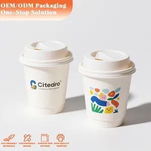Custom Printed Hot Drinks Coffee Tea Cup Disposable Paper Cup with Lid - EVER GREATER IMP. & EXP. CO., LIMITED - China