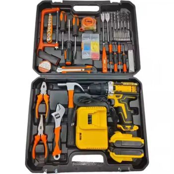 108 Piece Power Tool Combo Kits with 16 8V Cordless Drill Household Tools Set with DIY Hand Tool Kits for Professional Garden - Wuhan Fush Technology Co., Ltd. - China