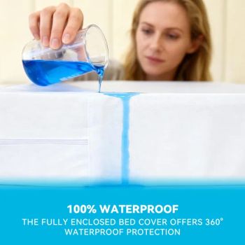 Bedding Premium Zippered Waterproof Mattress Encasement Double 30cm Deep Pocket - Singao-Tex Group - China