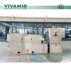 Automatic Screw Press Filter Press for Sludge Dewatering. - HENAN ECO ENVIRONMENTAL PROTECTION EQUIPMENT CO.,LTD. - China