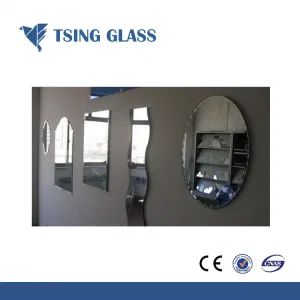 4-8mm Shaped Design Frameless Silver Mirror/Glass Mirror / Reflective Colored Mirror / Colored Mirror/Lighted Mirror/Bathroom Mirror - Qingdao Tsing Glass Co., Ltd. - China