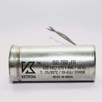 2 440V Ketron Motor Start Capacitor, Through Hole Terminals 2 Brand Ketron Tolerance 5 % Material Aluminium Connection Type - Krishna Enterprise - India