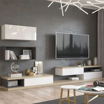 Modern Wooden White High Gloss TV Stands Storage Cabinet Bedroom Furniture - Guangdong Planet Kitchen Cabinetry Co., Ltd. - China
