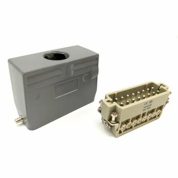 Heavy Duty Connector Material PRACA IP Rating IP65 Cable Entry Side Block 2 locking levers Insertion Type Housing Connection Male & - New Laxmi Enterprises - India