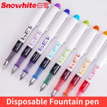 Office Supplies Disposable Plastic Free Ink system Fountain Pen Ink Pen Tank Pen Long Writing, Medium Point, Assorted Color - Qingdao Changlong Stationery Co., Ltd. - China