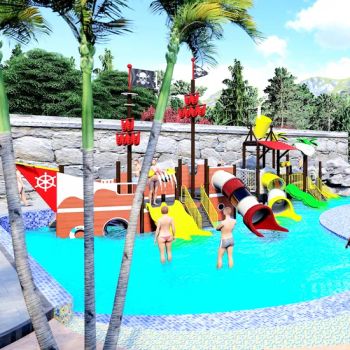 Pirate Ship Water Park Equipment Condition New Age 3-18 Years Color Colourful Warranty 1 Year Suitable for Park Trademark - Guangzhou Tongyao Healthy Body Equipment Co., Ltd. - China