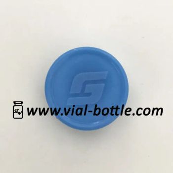 Light Blue Raised 3D Flip-off Top Seal Caps with Edge Around Color Blue Origin China Model NO. hvft178 Specification - Healthy Vial Co., Limited - China