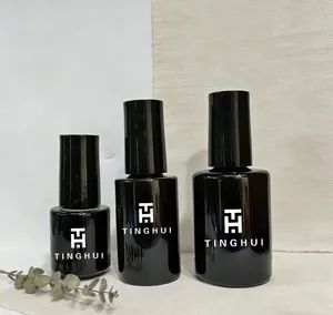 Cuticle Oil Black Nail Remover UV Gel Polish Glass Bottle Shape Round Origin China Material Glass Color Transparent Trademark oem - Hebei Lingjin Import and Export Co., Ltd. - China