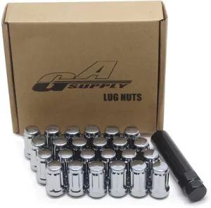Chrome Bulge Spline Nuts 1.38" Tall Locking Lug Nuts M14X1.5 - Globe Auto Industry Co., Ltd. - China