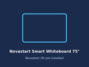 Novastart Smart Whiteboard 75" from Novastart LLC Novastart Smart Whiteboard 75" – product photo, Electronics & Communication products found from trusted suppliers, wholesalers, manufacturers & exporters Listing