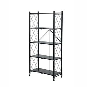 Factory Foldable Metal Storage Shelves & Units Metal Kitchen Shelves Kitchen Storage Rack Organizer - Tianjin Okay International Trade Co., Ltd. - China