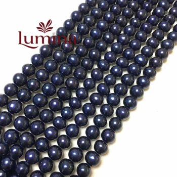Wholesale 7-8mm Black Natural Freshwater Pearls Necklaces for Pearl Jewelry Making (YZXL-014) - Qingdao Lumina Jewelry Co., Ltd. - China