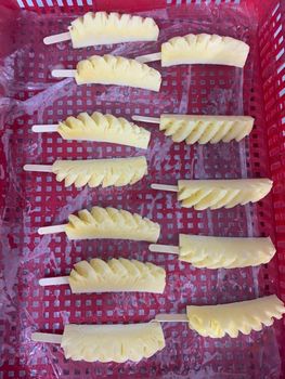 Frozen pineapple stick Packaging PA/PE Place of Origin Vietnam Brix Level Greater Than 13 Ingredients 100% pineapple Packaging Material Pa/pe Bag Or Bottle - Công ty TNHH Thương Mại Xuất Nhập Khẩu Tân Gia Thành - Vietnam