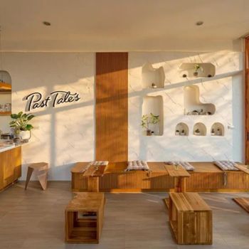 Coffee Shop Front Reception Desk Wooden Bar Counter Corner Counter - Guangzhou Owin Furniture Co., Ltd. - China
