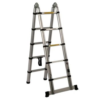 Aluminium Telescopic Ladder with Hinge Foldable Extension Straight Ladder - J and K Industrial Limited - China