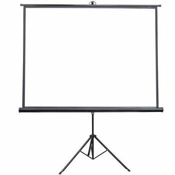 White Manual Projector Screens, Usage: Indoor Type Color White Shape Square Usage Indoor Type Screen Size 40 Inch Mount Type Mount - Hillman Total Security - India