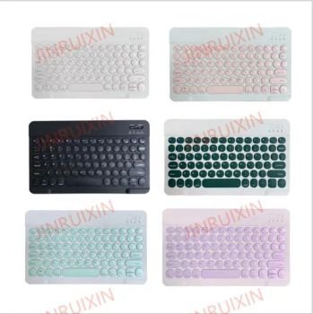 Factory Direct Sales Slim Designed Flat Round Keycaps Bt Wireless Keyboard Notebook Keyboard PC Keyboard - Dongguan Jinruixin Technology Co., Ltd. - China