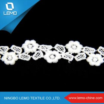 100% Cotton Swiss Voile Lace Bridal Lace, Sheer Lace Fabric - Ningbo Lemo Textile Co., Ltd. - China