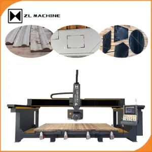 5 Axis Italian CNC Marble Granite Cutter with High Efficiency for Countertop Vanity Cutting and Profiling Stone Machinery Stone Cutting Machine - LINHAI ZHONGLI MACHINERY MANUFACTURING CO., LTD. - China