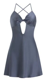 Sexy Backless Deep V Satin Comfortable Camisole Pajama Silk Nightgown - Market Union Co. Ltd. - China