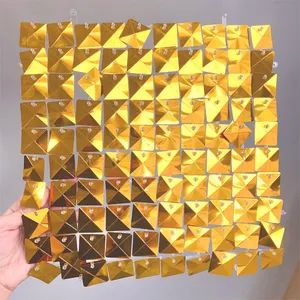 Wholesale 30cm Metallic Diamond Backdrop Wall Panels Pet Background Sequin Shimmer Panel Sequins Panels for Party Wall Decorations - Wonderful Packaging Materials Co., Ltd - China