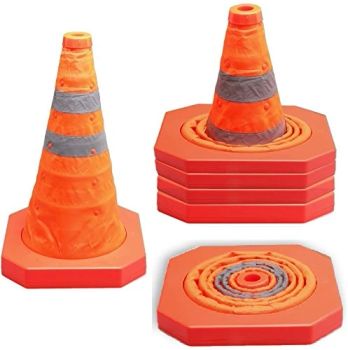 Eflective Tape Road Safety Emergency Collapsible Traffic Cones - Ningbo Haishu Forcar Imp. & Exp. Co., Ltd. - China