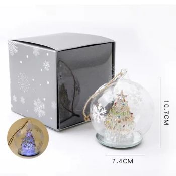 Christmas Gift Merry Sublimation LED Lights Christmas Decorations Glass Crafts - Baoying County Tongxingyong Glass Crafts Factory - China